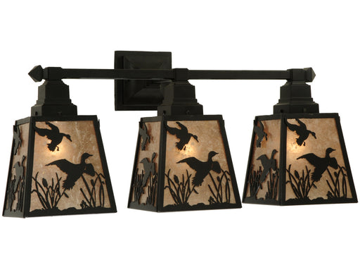 Meyda Tiffany - 136926 - Three Light Wall Sconce - Ducks In Flight - Rust,Custom