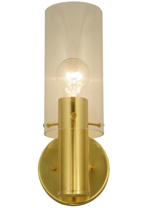 Meyda Tiffany - 136998 - One Light Wall Sconce - Cilindro - Transparent Brass