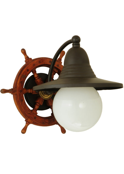 Meyda Tiffany - 137018 - One Light Wall Sconce - Nautical - Natural Wood,Oil Rubbed Bronze