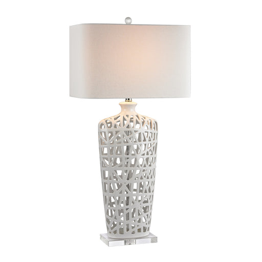 Elk Home - D2637 - One Light Table Lamp - No Collection - Crystal, Gloss White, Gloss White