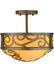Meyda Tiffany - 137259 - Three Light Semi-Flushmount - Lilliana - Custom
