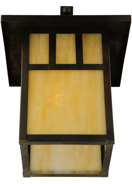 Meyda Tiffany - 137575 - One Light Wall Sconce - Hyde Park - Craftsman Brown