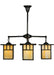 Meyda Tiffany - 137579 - Four Light Chandelier - Hyde Park - Craftsman Brown