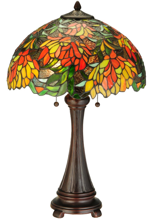Meyda Tiffany - 138122 - Two Light Table Lamp - Lamella - Nickel
