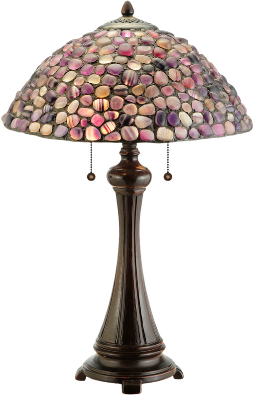 Meyda Tiffany - 138125 - Two Light Table Lamp - Agata - Mahogany Bronze