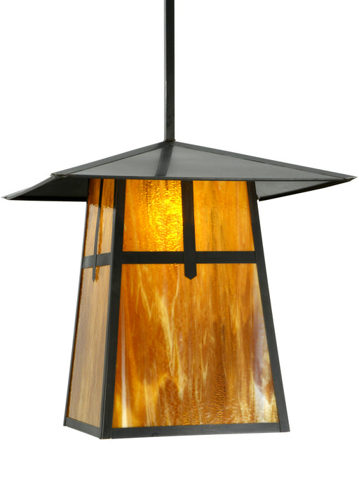 Meyda Tiffany - 138217 - One Light Pendant - Stillwater - Craftsman Brown