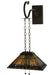 Meyda Tiffany - 138560 - Two Light Wall Sconce - Tiffany Jeweled Peacock - Timeless Bronze