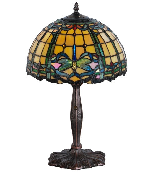 Meyda Tiffany - 138586 - One Light Accent Lamp - Dragonfly - Mahogany Bronze