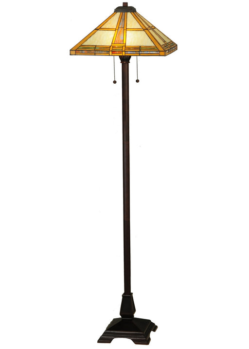 Meyda Tiffany - 138769 - Floor Lamp - Prairie Straw - Mahogany Bronze