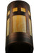 Meyda Tiffany - 139105 - One Light Wall Sconce - Sutter - Craftsman Brown,Custom,Transparent Copper