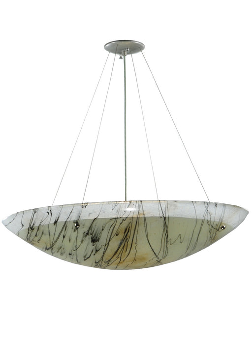 Meyda Tiffany - 139162 - Four Light Inverted Pendant - Metro Fusion - Nickel
