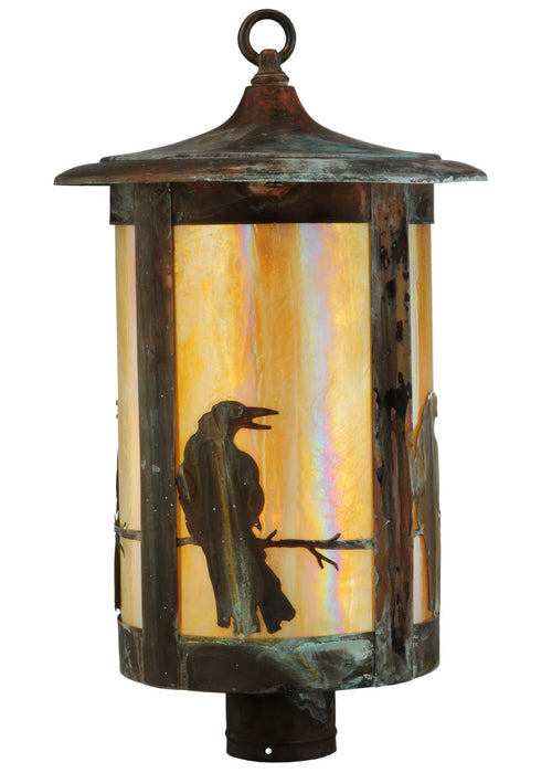 Meyda Tiffany - 139412 - One Light Post Mount - Fulton - Vintage Copper