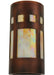 Meyda Tiffany - 139434 - One Light Wall Sconce - Sutter - Craftsman Brown,Custom,Transparent Copper