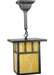 Meyda Tiffany - 139480 - One Light Pendant - Hyde Park - Craftsman Brown
