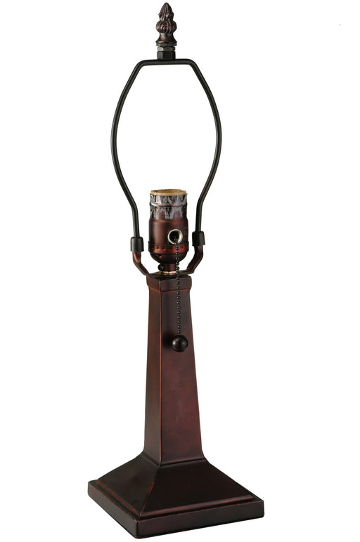 Meyda Tiffany - 139859 - One Light Table Base - Mission - Mahogany Bronze