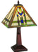 Meyda Tiffany - 139973 - One Light Table Base - Prairie Wheat - Beige Green Lt Blue Burgundy