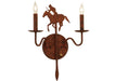 Meyda Tiffany - 140038 - Two Light Wall Sconce - Brave`S Run - Red Rust