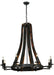 Meyda Tiffany - 140164 - Eight Light Chandelier - Barrel Stave - Natural Wood