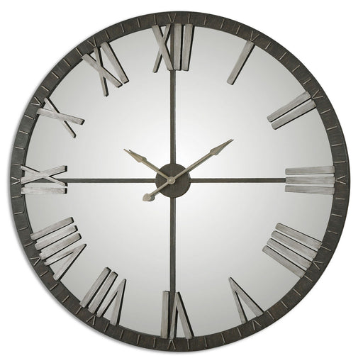 Uttermost - 06419 - Wall Clock - Amelie - Rustic Bronze w/Silver Highlights