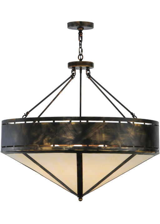 Meyda Tiffany - 140868 - Six Light Inverted Pendant - Craftsman - Antique