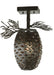 Meyda Tiffany - 141027 - One Light Semi-Flushmount - Stoneycreek - Timeless Bronze