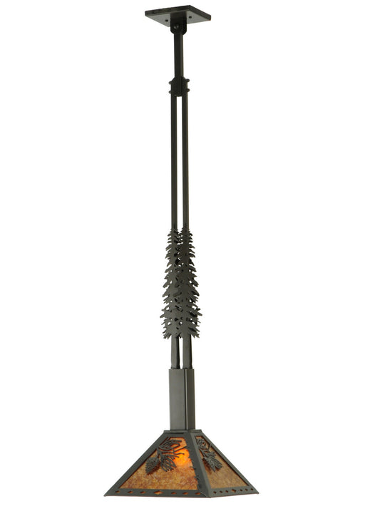 Meyda Tiffany - 141029 - One Light Pendant - Winter Pine - Timeless Bronze