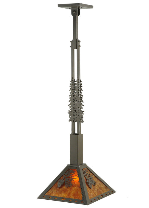 Meyda Tiffany - 141030 - One Light Pendant - Winter Pine - Timeless Bronze