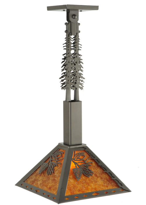 Meyda Tiffany - 141031 - One Light Pendant - Winter Pine - Timeless Bronze