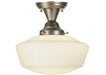 Meyda Tiffany - 141231 - One Light Semi-Flushmount - Revival - Brushed Nickel