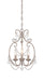 Designers Fountain - 6205-AP - Three Light Mini Chandelier - Dahlia - Aged Platinum