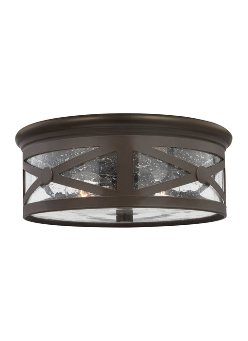 Generation Lighting - 7821402-71 - Two Light Outdoor Flush Mount - Lakeview - Antique Bronze