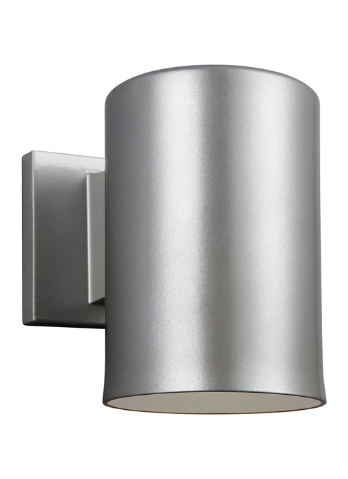 Generation Lighting - 8313801-753 - One Light Outdoor Wall Lantern - Outdoor Cylinders - Painted Brushed Nickel
