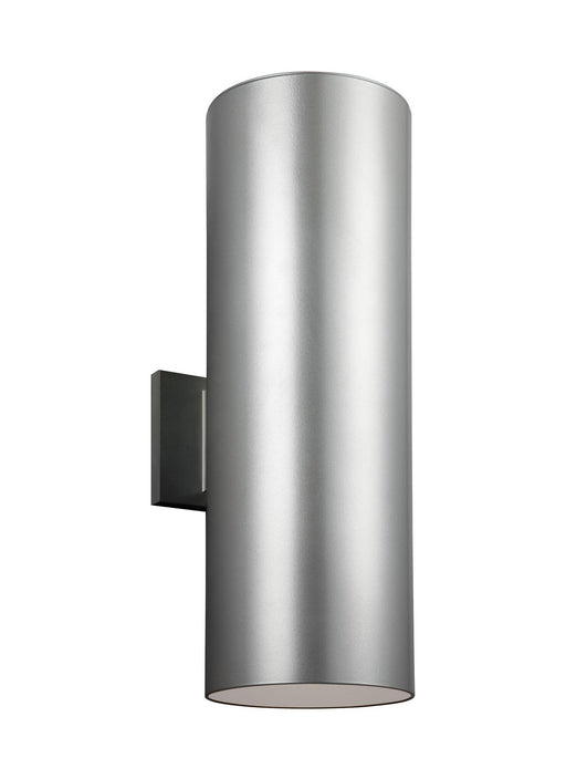Generation Lighting - 8313902-753 - Two Light Outdoor Wall Lantern - Outdoor Cylinders - Painted Brushed Nickel