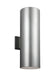 Generation Lighting - 8313902-753 - Two Light Outdoor Wall Lantern - Outdoor Cylinders - Painted Brushed Nickel