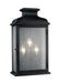 Generation Lighting - OL11104DWZ - Three Light Outdoor Wall Lantern - Pediment - Dark Weathered Zinc