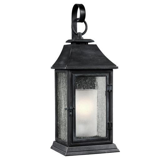 Generation Lighting - OL10602DWZ - One Light Outdoor Wall Lantern - Shepherd - Dark Weathered Zinc