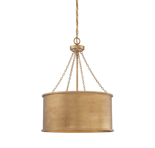 Savoy House - 7-487-4-54 - Four Light Pendant - Rochester - Gold Patina