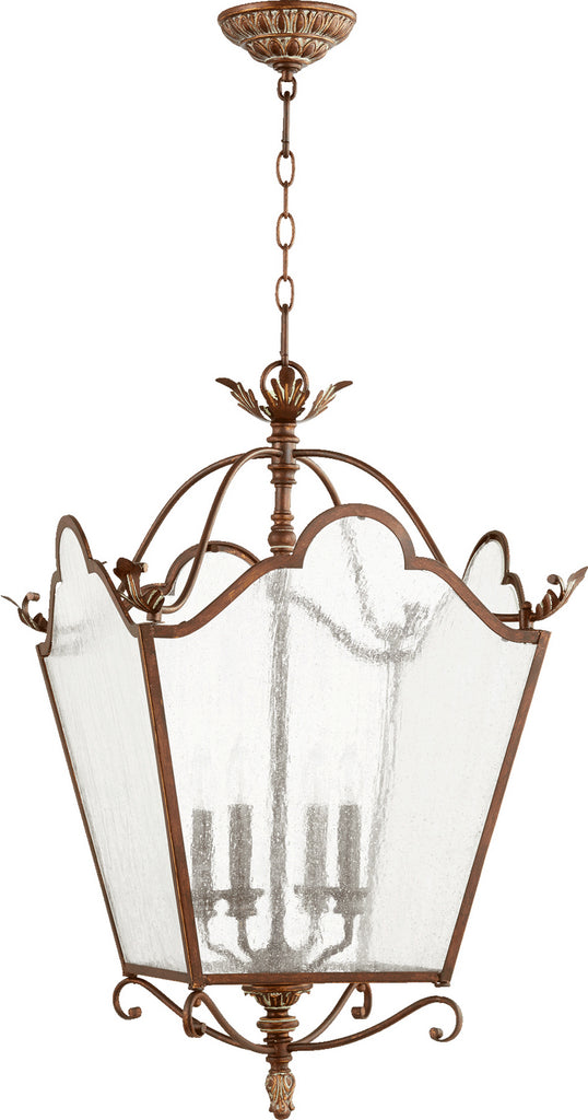 Quorum - 6906-4-39 - Four Light Entry Pendant - Salento - Vintage