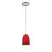 Access - 28012-1C-BS/RED - One Light Pendant - Champagne - Brushed Steel