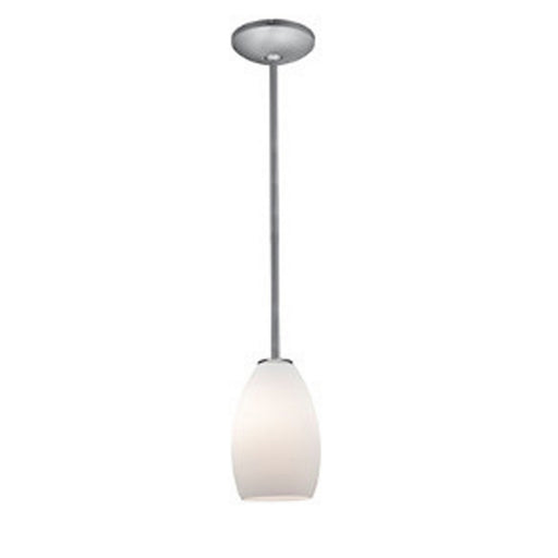Access - 28012-1R-BS/OPL - One Light Pendant - Champagne - Brushed Steel