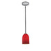 Access - 28012-1R-BS/RED - One Light Pendant - Champagne - Brushed Steel