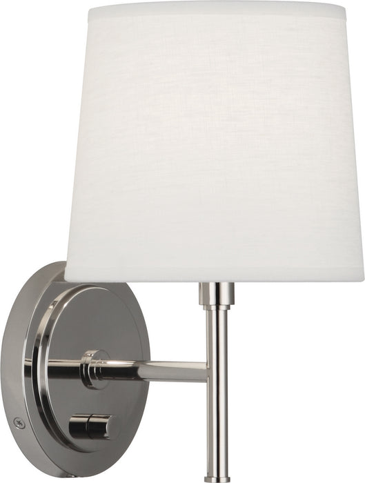 Robert Abbey - S349 - One Light Wall Sconce - Bandit - Polished Nickel