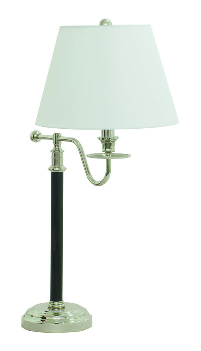 House of Troy - B551-BPN - One Light Table Lamp - Bennington - Black with Polished Nickel