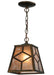 Meyda Tiffany - 141534 - One Light Mini Pendant - Saltire Craftsman - Antique Copper
