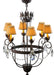 Meyda Tiffany - 142450 - Six Light Chandelier - Antonia - Custom