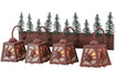 Meyda Tiffany - 142631 - Four Light Vanity - Spruce Pine - Rust