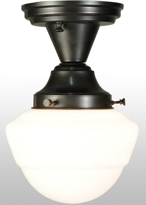 Meyda Tiffany - 142643 - One Light Semi-Flushmount - Revival - Craftsman Brown