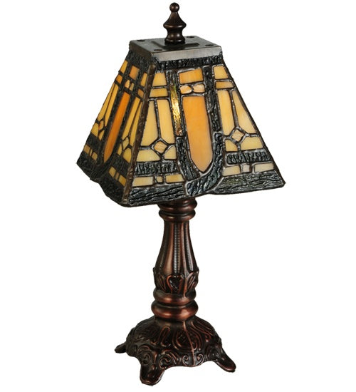 Meyda Tiffany - 142878 - One Light Mini Lamp - Sierra Prairie Mission - Mahogany Bronze