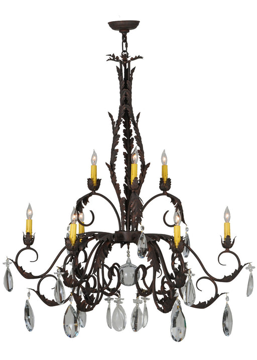 Meyda Tiffany - 143064 - Nine Light Chandelier - New Country French - Custom
