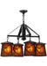 Meyda Tiffany - 143500 - Four Light Chandelier - Whispering Pines - Oil Rubbed Bronze